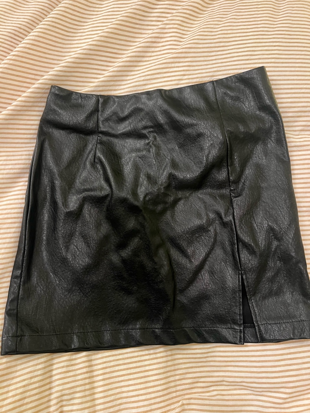 Wild Fable Black Leather Mini Skirt